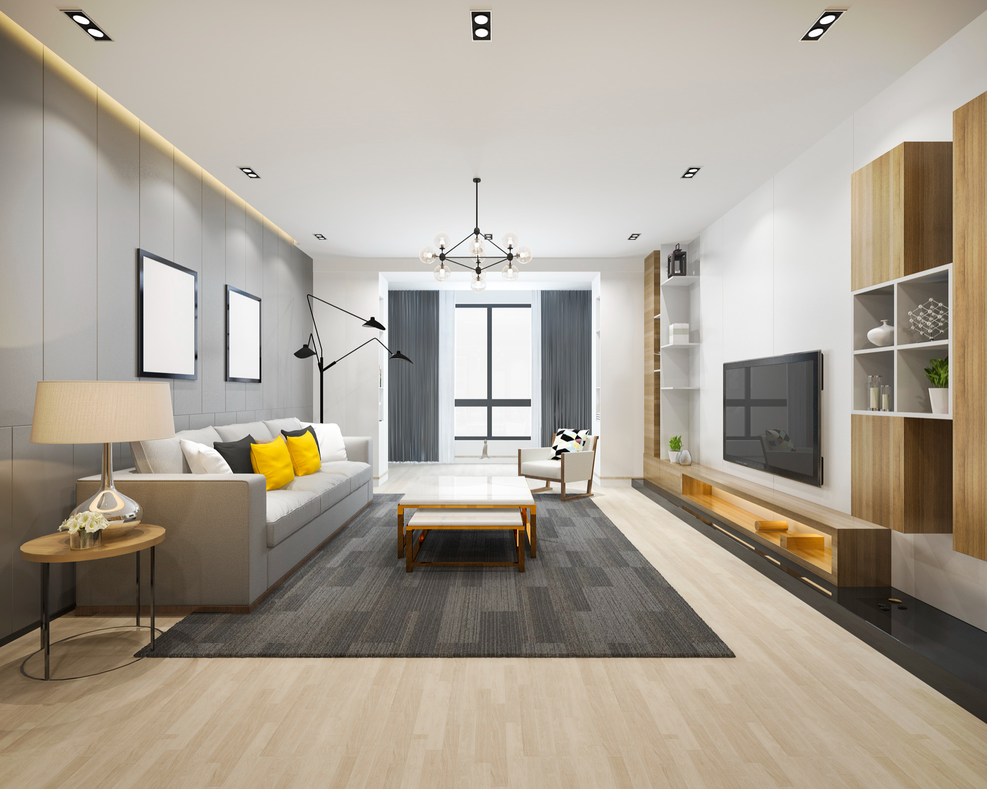 Flooring installation completed in Houston home by Olafab Cabinetry